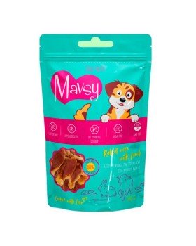 Mavsy Rabbit Ears with Lamb for dogs Ласощі для собак кролячі вушка з м'ясом ягняти