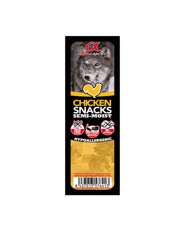 ALPHA SPIRIT DOG Snacks  Альфа спирит лакомства с курицей для собак