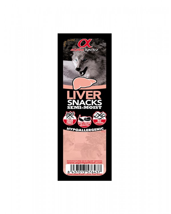 ALPHA SPIRIT DOG Snacks  Альфа спирит лакомства со свиной печенью для собак