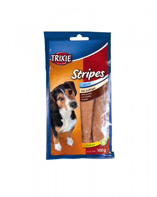 Trixie Stripes Light - ласощі для собак зі смаком птиці Trixie Stripes Light - ласощі для собак зі смаком птиці