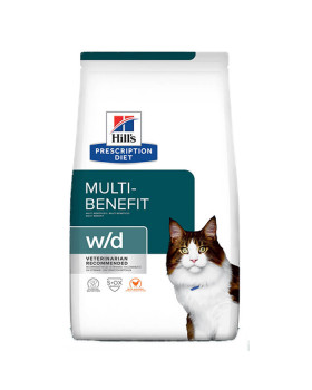 Hill's Prescription Diet w/d Digestive/Weight Management для кошек курицей