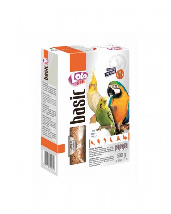 Lolo Pets Просо красное для птиц 