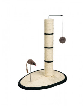 Trixie «Scratch Me» Кігтеточка-стовпчик з мишкою бірюзова, червона, чорна-foto2