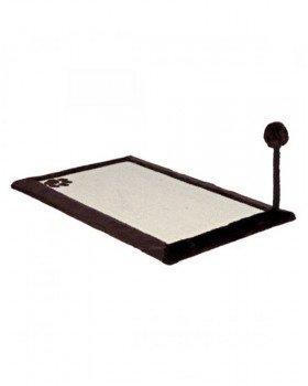 Trixie Кігтеточка-килимок з м'ячиком на пружині темно-коричнева