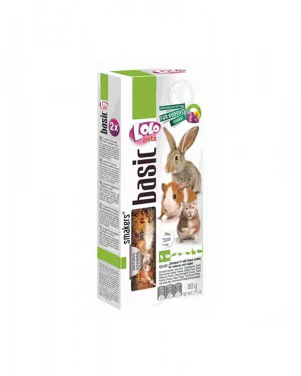 Lolo Pets Smakers С лепестками цветов для грызунов и кролика 
