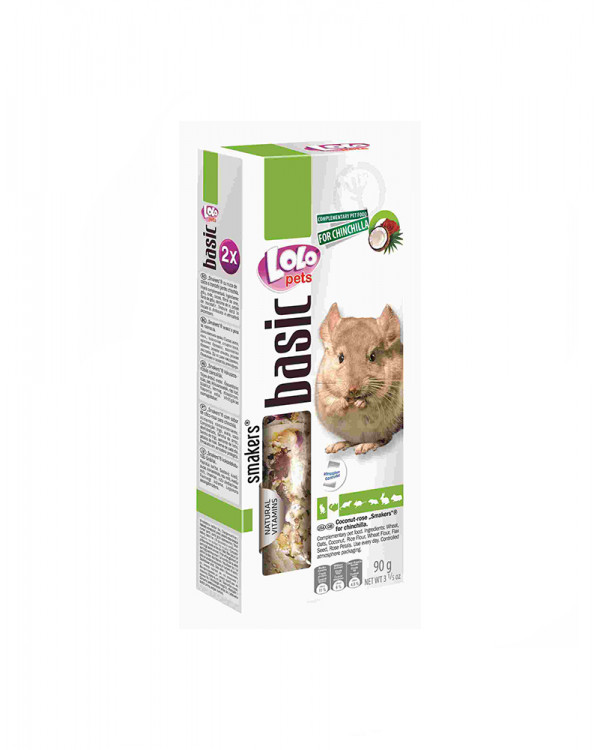 Lolo Pets Smakers С кокосом и лепестками роз для шиншилл 
