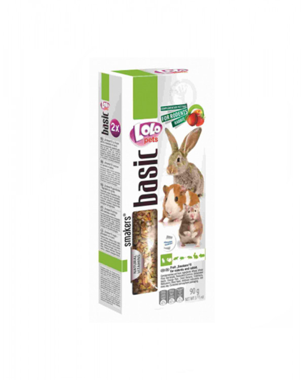 Lolo Pets Smakers С фруктами для грызунов и кролика 