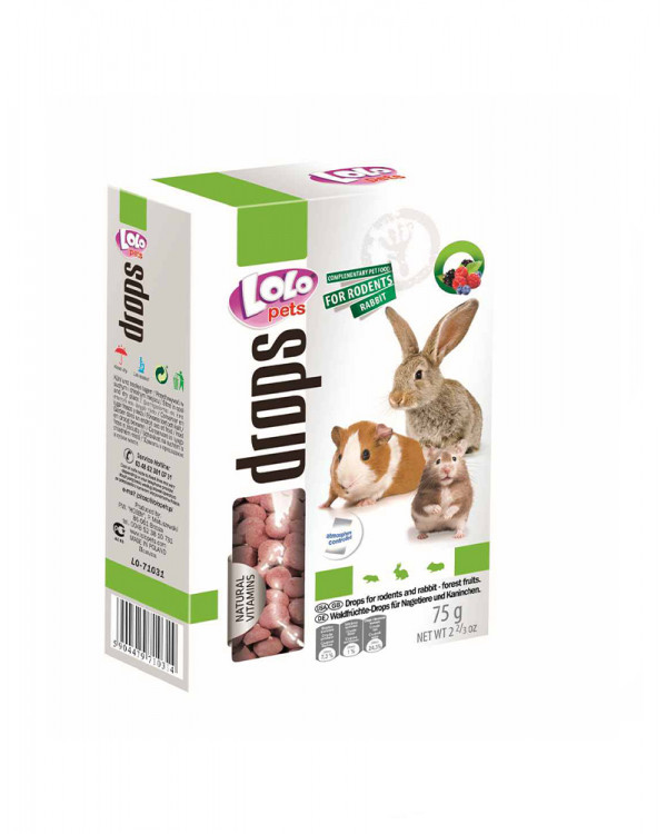 Lolo Pets Drops Лесные ягоды для грызунов 