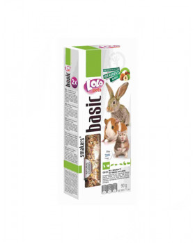 Lolo Pets Smakers С орехами для грызунов и кролика 