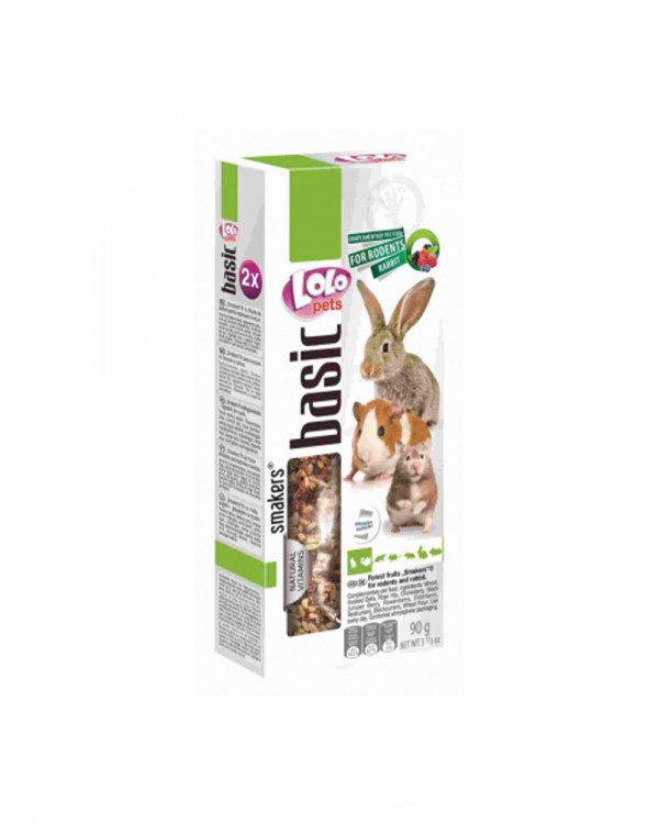 Lolo Pets Smakers С лесными ягодами для грызунов и кролика 
