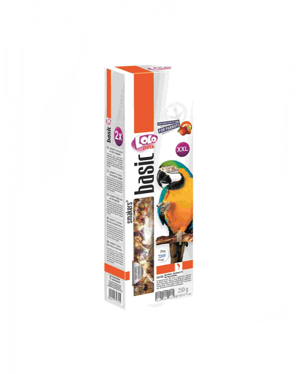 Lolo Pets Smakers С фруктами для крупных попугаев
