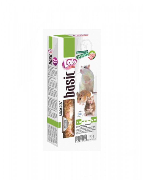 Lolo Pets Smakers С беконом для грызунов и кролика 