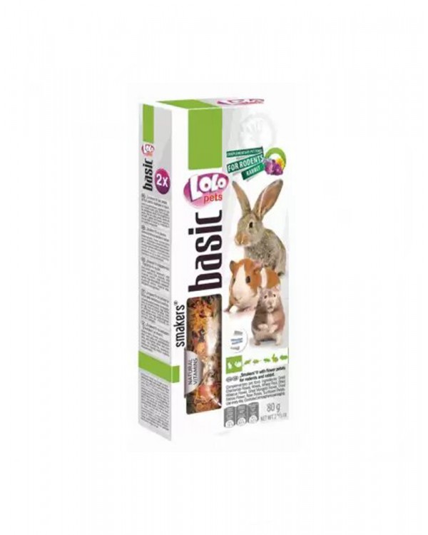 Lolo Pets Smakers С лепестками цветов для грызунов и кролика 