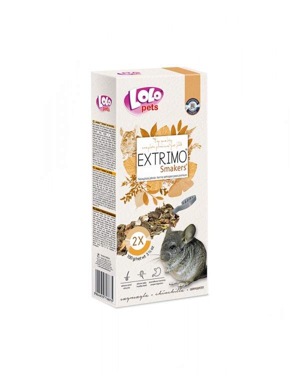 Lolo Pets Smakers Premium Extrimo Для шиншилл Lolo Pets Smakers Premium Extrimo Для шиншилл