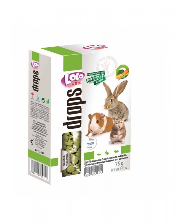 Lolo Pets Drops Овощные для грызунов 