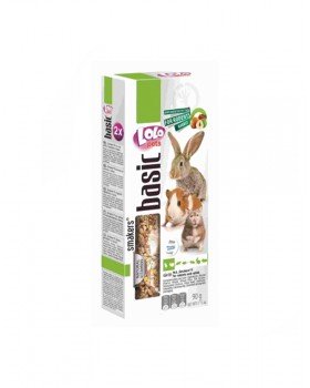 Lolo Pets Smakers С орехами для грызунов и кролика 