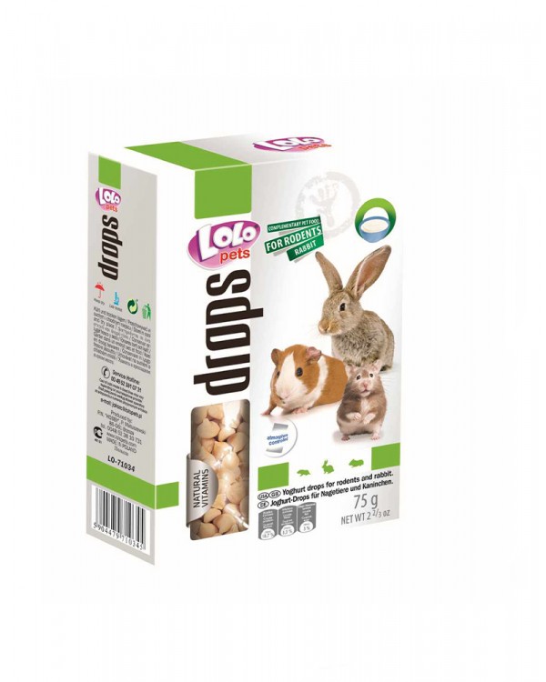 Lolo Pets Drops Йогуртовые для грызунов Lolo Pets Drops Йогуртовые для грызунов