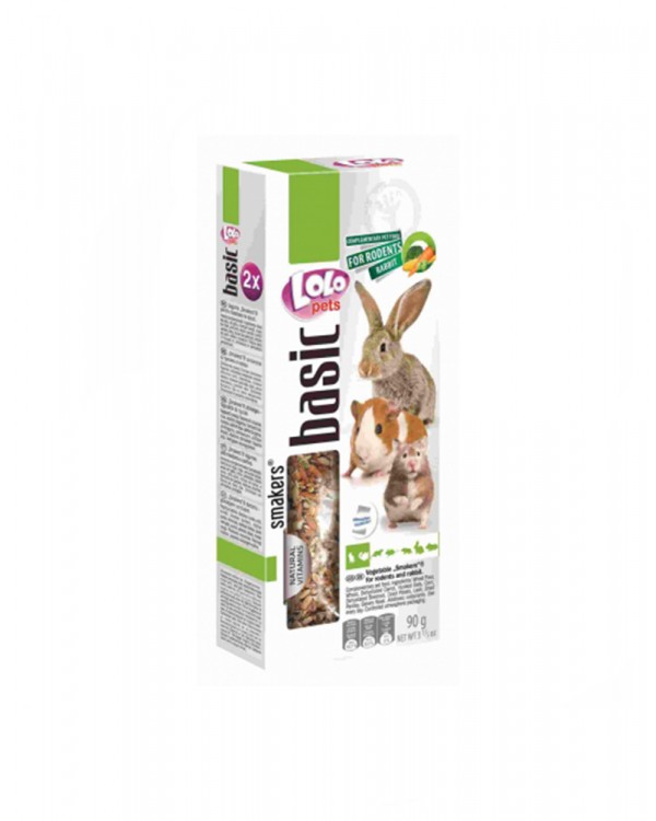 Lolo Pets Smakers С овощами для грызунов и кролика Lolo Pets Smakers С овощами для грызунов и кролика