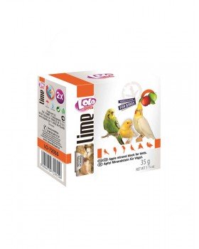 Lolo Pets Минеральный камень для птиц-яблоко