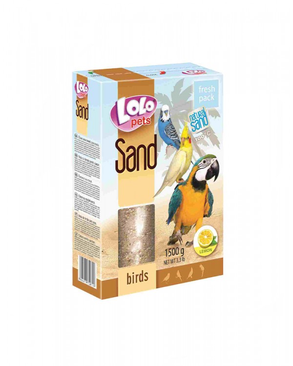 Lolo Pets Песок лимонный для птиц