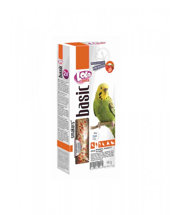 Lolo Pets Smakers С клубникой для волнистых попугаев