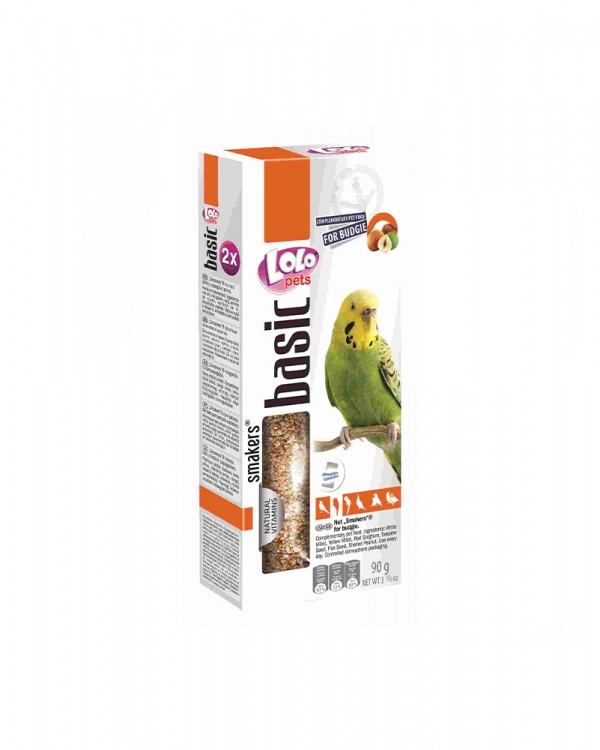 Lolo Pets Smakers С орехами для волнистых попугаев Lolo Pets Smakers С орехами для волнистых попугаев