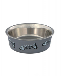Trixie Миска металлическая на резиновом основании-foto2