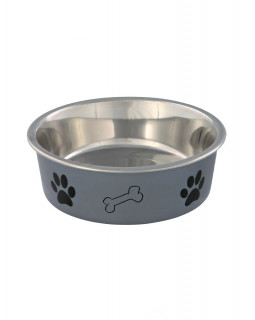 Trixie Миска металлическая на резиновом основании с пластиковым покрытием-foto2