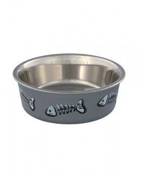 Trixie Миска металлическая на резиновом основании-foto2