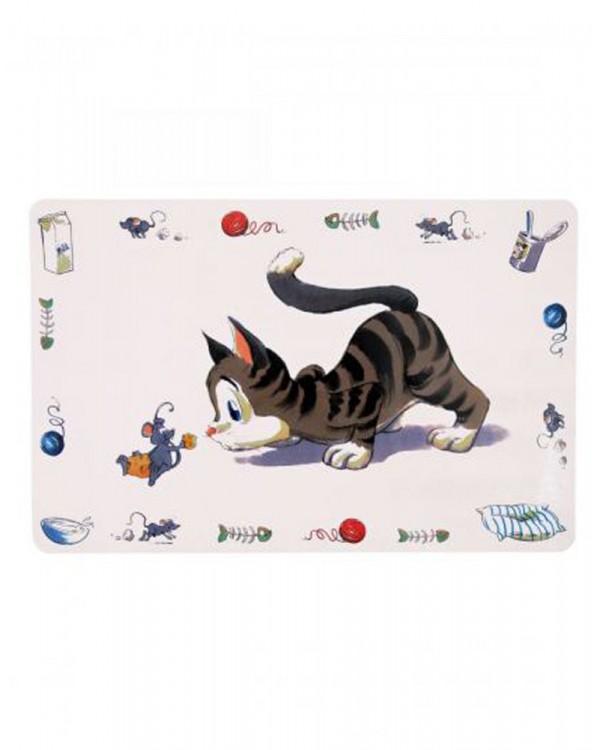 Trixie «Comic Cat» коврик под миски