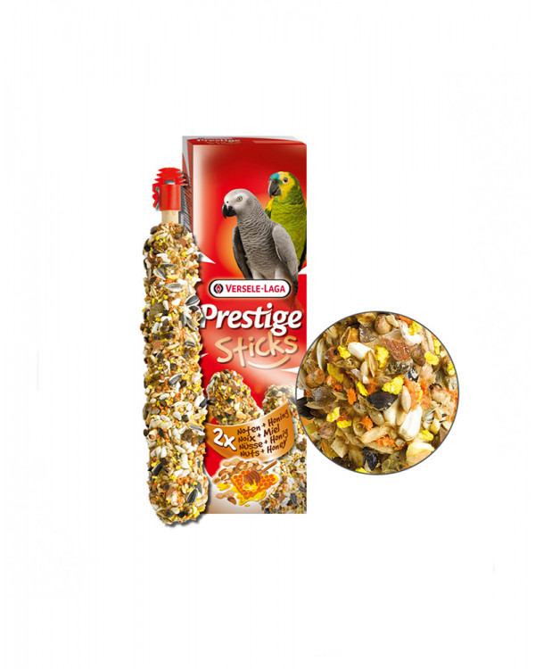 Versele-Laga Prestige Sticks Parrots Nuts & Honey Лакомство для крупных попугаев с орехами и медом 