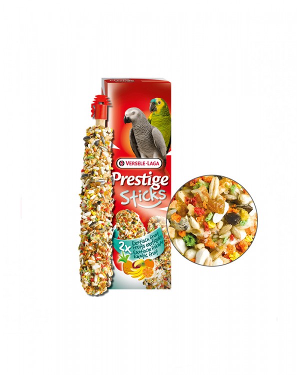 Versele-Laga Prestige Sticks Parrots Exotic Fruit Лакомство для крупных попугаев с экзотическими фруктами 