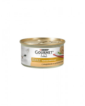 Gourmet Gold нежные биточки с индейкой и шпинатом
