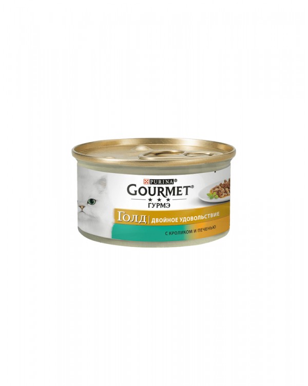 Gourmet Gold кусочки в соусе кролик и печень