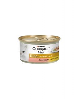 Gourmet Gold кусочки в соусе лосось и цыпленок
