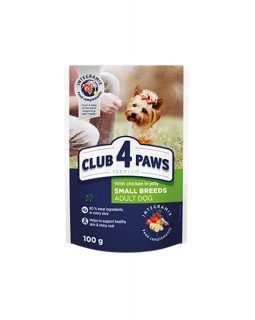 Клуб 4 лапи Консерви для дорослих собак малих порід з куркою в желе Клуб 4 лапи Консерви для дорослих собак малих порід з куркою в желе