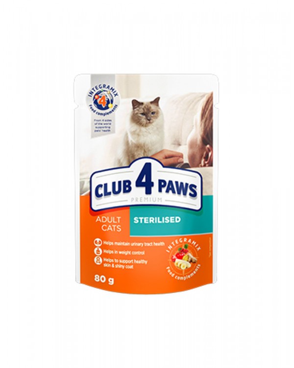 Клуб 4 лапи Консервований корм для стерилізованих кішок