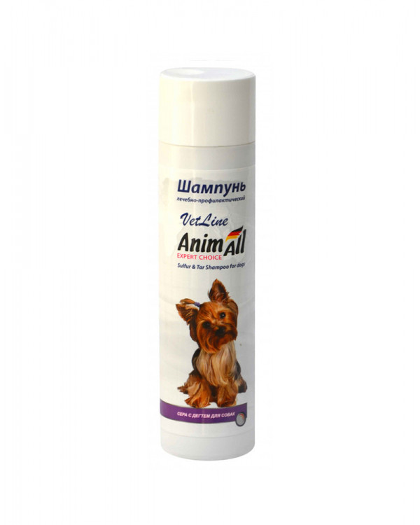 AnimAll Шампунь VetLine для собак с серой и дегтем