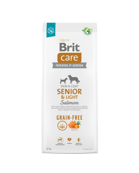 Brit Care Dog Grain-free Senior & Light Сухий беззерновий корм із лососем для старіючих собак усіх порід