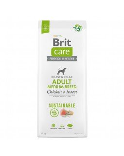 Brit Care Dog Sustainable Adult Medium Breed Сухий корм з куркою та комахами для дорослих собак середніх порід Brit Care Dog Sustainable Adult Medium Breed Сухий корм з куркою та комахами для дорослих собак середніх порід