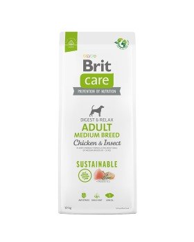 Brit Care Dog Sustainable Adult Medium Breed Сухий корм з куркою та комахами для дорослих собак середніх порід