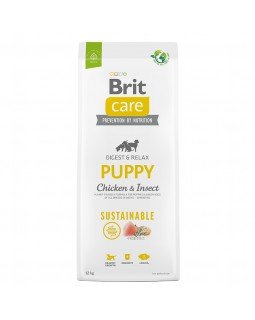 Brit Care Dog Sustainable Puppy Сухий корм з куркою та комахами для цуценят всіх порід Brit Care Dog Sustainable Puppy Сухий корм з куркою та комахами для цуценят всіх порід