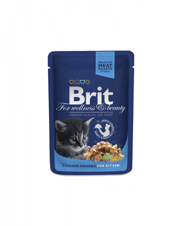 Brit Premium Cat Chicken Chunks for Kitten