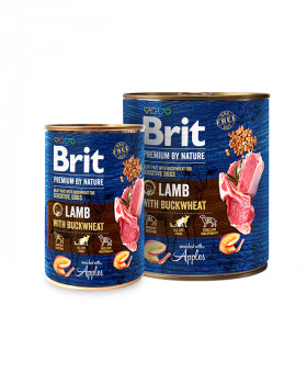 Brit Premium by Nature ягня з гречкою