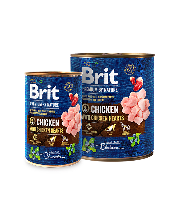 Brit Premium by Nature курка з крячими серцями