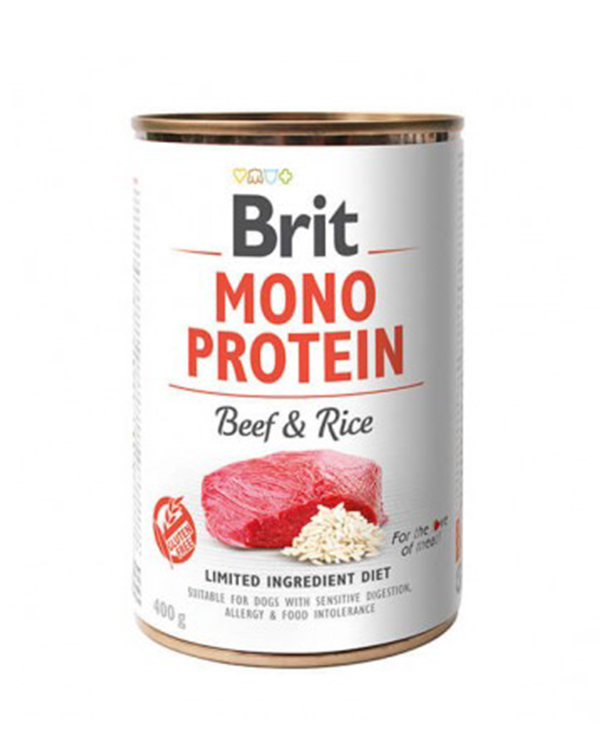 Brit Mono Protein Dog з яловичиною та рисом, 400 g