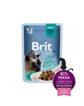 Brit Premium Cat Beef Fillets in gravy
