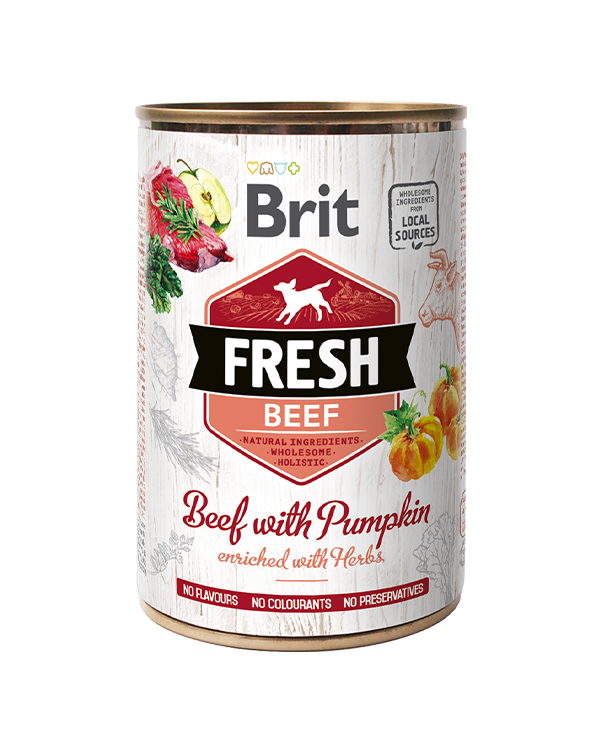 Brit Fresh Beef with Pumpkin яловичина і гарбуз 400 гр Brit Fresh Beef with Pumpkin яловичина і гарбуз 400 гр