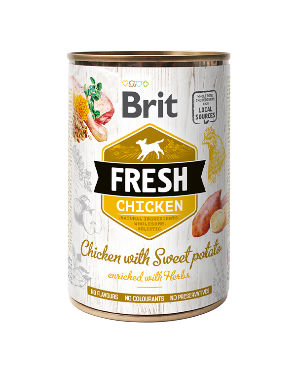Brit Fresh Chicken with Sweet Potato курка і батат , 400 гр
