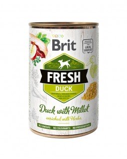 Brit Fresh Duck with Millet Утка,пшено д/собак , 400 гр Brit Fresh Duck with Millet Утка,пшено д/собак , 400 гр